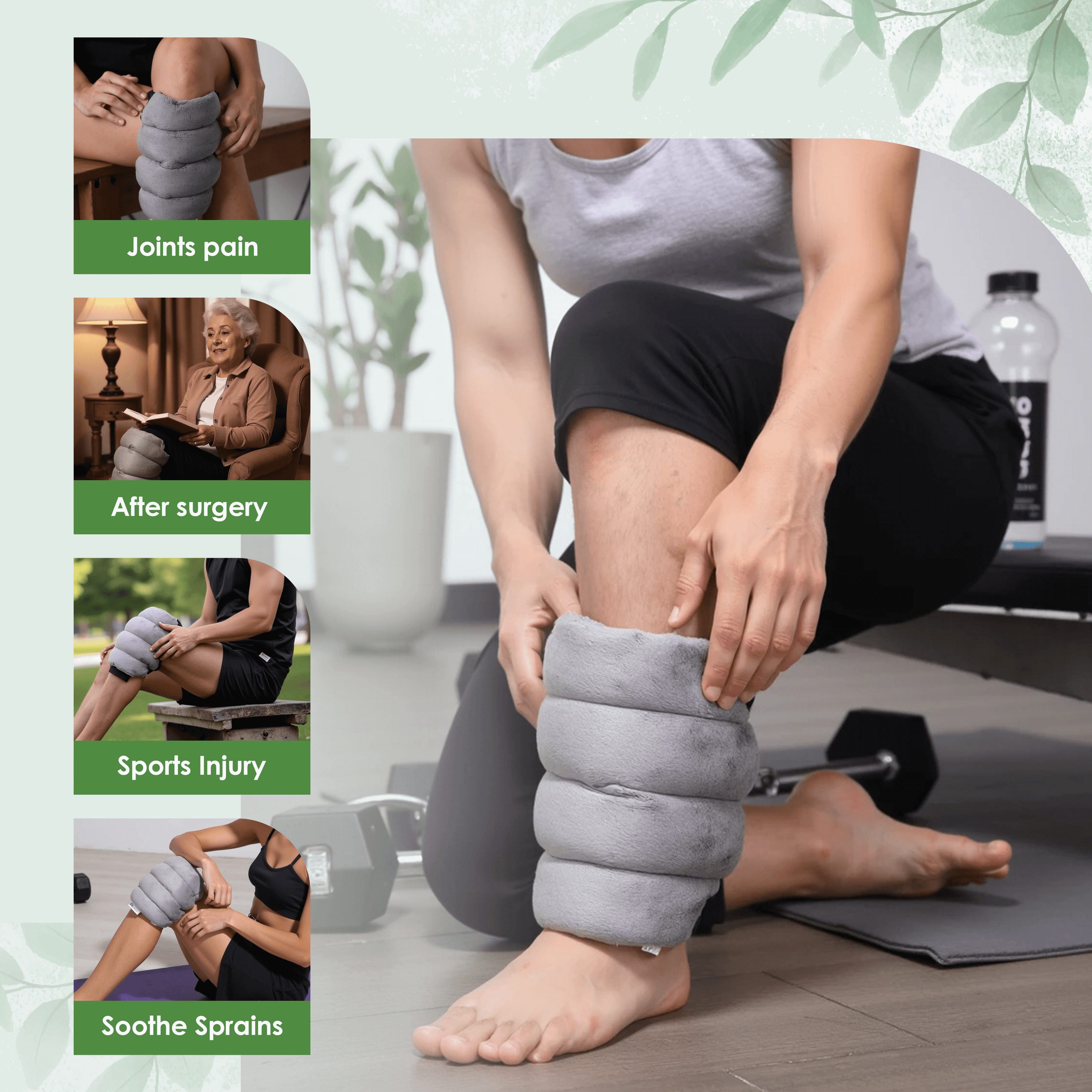 Knee Microwave Heating Pad for Knee Pain Relief-1