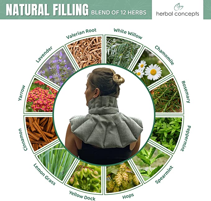 Soothing Neck and Shoulder Wrap with 12 Essential Herbs-1