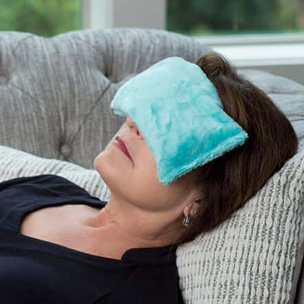 Eye Pillow Hot/Cold Aromatherapy Rectangular Shaped with 12 Herbs & Essential Oil-3