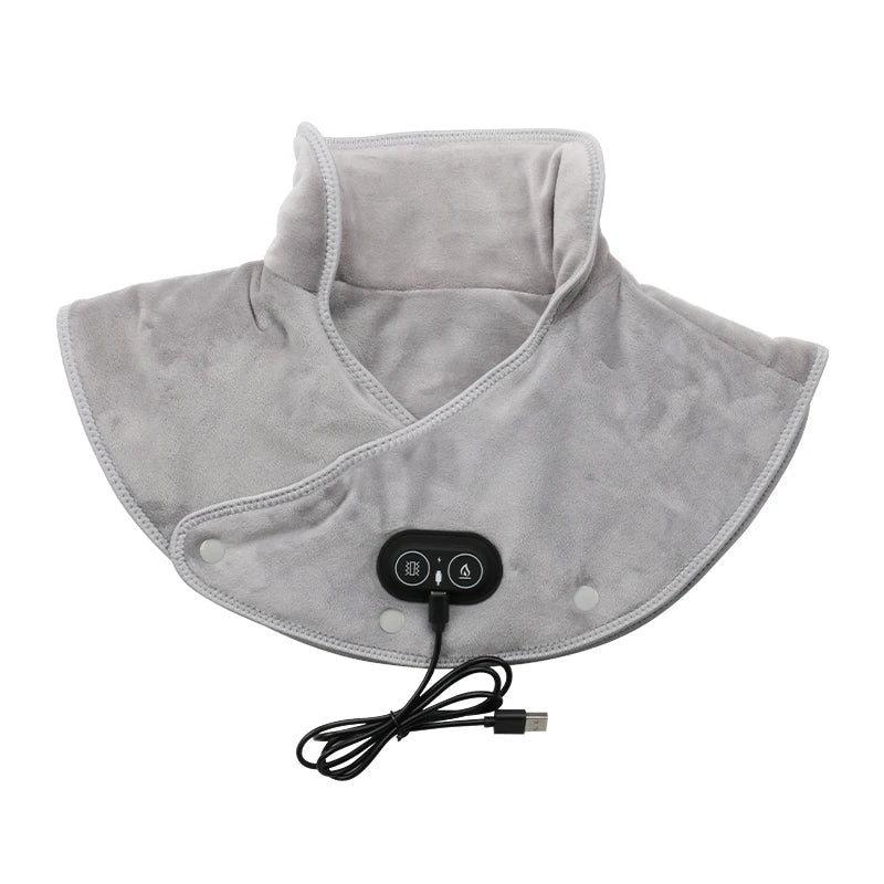 USB-Powered Heated Shoulder & Neck Wrap Grey-0